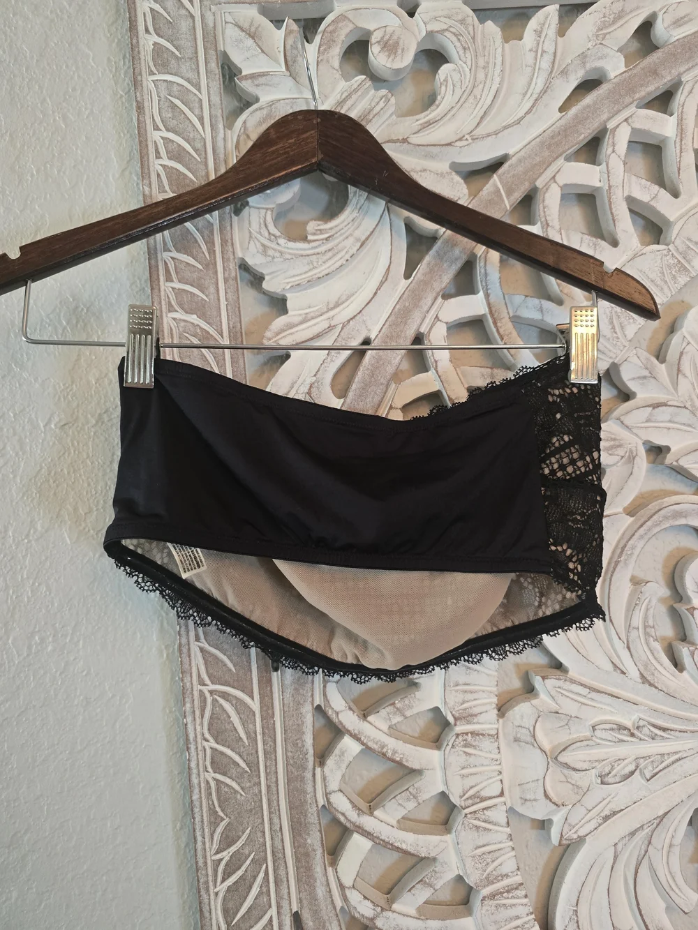 Free People Olive Lace Crochet Bandeau Bralette
